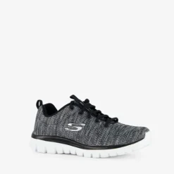 Skechers Dames sneakers zwart wit