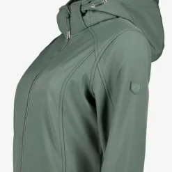 Kjelvik Dames softshell jas groen New
