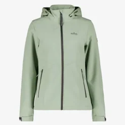 Kjelvik Dames softshell jas lichtgroen Outlet