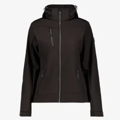 Kjelvik Dames softshell jas zwart Online