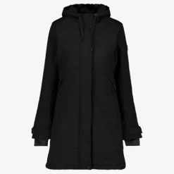 Kjelvik Dames softshell parka jas zwart New