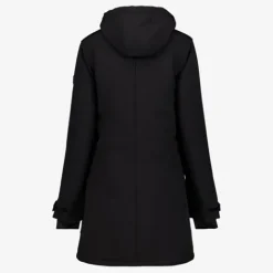 Kjelvik Dames softshell parka jas zwart New
