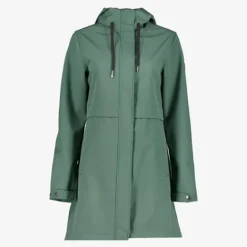 Kjelvik Dames softshell parka jas groen Online
