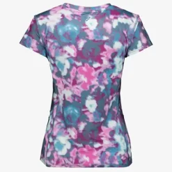 Osaga Dames sport T-shirt met print roze blauw