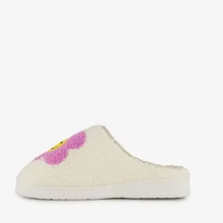 Thu!s Dames teddy pantoffels met smiley New