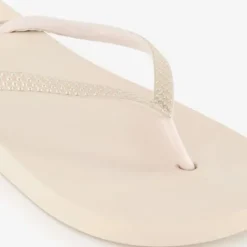 Copacabana Dames teenslippers beige met steentjes Online