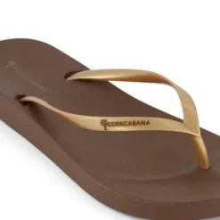 Copacabana Dames teenslippers bruin