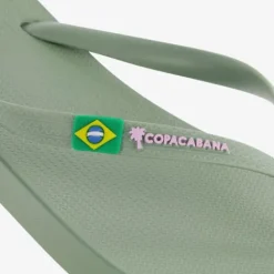 Copacabana Dames teenslippers groen Discount