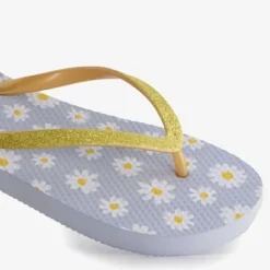 Scapino Dames teenslippers met madeliefjes Outlet