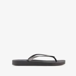 Copacabana Dames teenslippers zwart met steentjes Sale