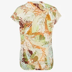 TwoDay Dames top met bloemenprint geel groen Hot