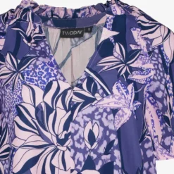 TwoDay Dames top met bloemenprint paars Best