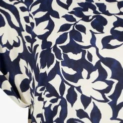 TwoDay Dames top met bloemenprint beige blauw
