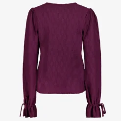 TwoDay Dames top met lange mouwen donkerpaars Outlet