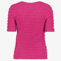 TwoDay Dames top met structuur roze Discount