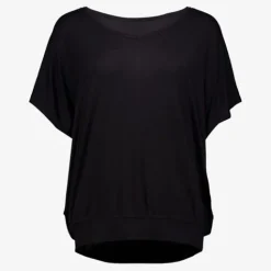 TwoDay Dames top met vlindermouwen zwart Clearance