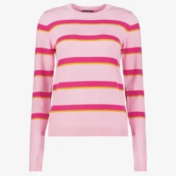 TwoDay Dames trui met strepen roze