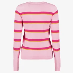 TwoDay Dames trui met strepen roze