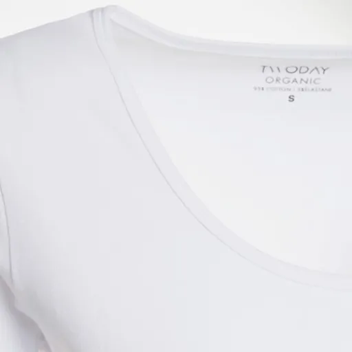TwoDay Dames T-shirt katoen wit Outlet