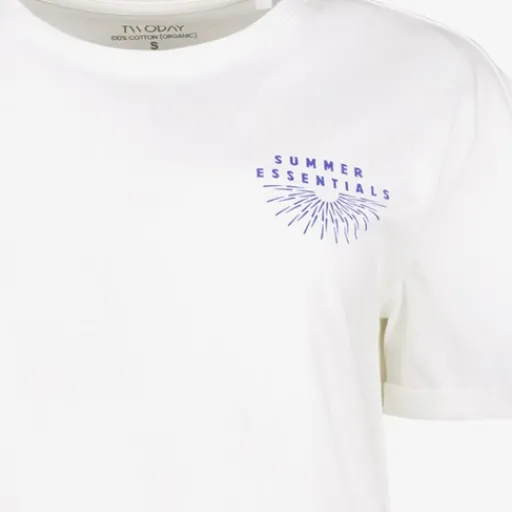 TwoDay Dames T-shirt met backprint sunset wit Clearance