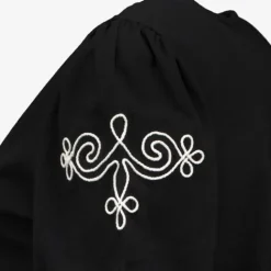 TwoDay Dames T-shirt met borduursels zwart Online