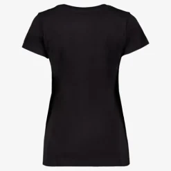 TwoDay Dames T-shirt met luipaard zwart Clearance