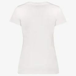 TwoDay Dames T-shirt met opdruk wit roze Hot