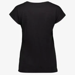 TwoDay Dames T-shirt met structuur zwart Sale