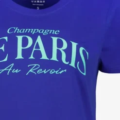 TwoDay Dames T-shirt met tekstopdruk kobalt blauw Hot