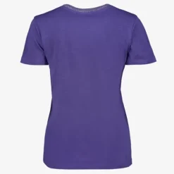 TwoDay Dames T-shirt met V-hals glitters paars Best