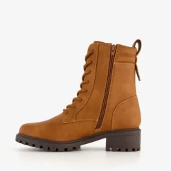 Blue Box Dames veterboots cognac Clearance