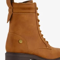 Blue Box Dames veterboots cognac Clearance