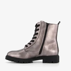 s.Oliver Dames veterboots metallic grijs Best