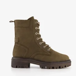 Tamaris Dames veterboots olijfgroen Online