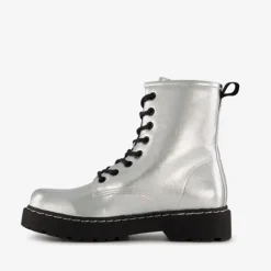 Blue Box Dames veterboots zilver Hot