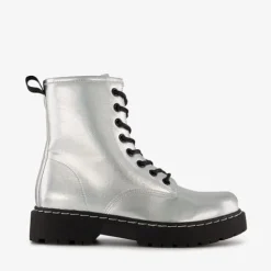 Blue Box Dames veterboots zilver Hot
