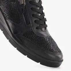 Natuform Dames veterschoenen zwart Sale