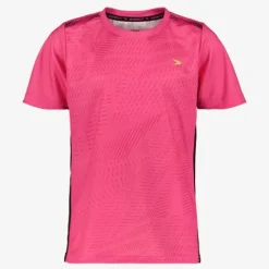 Dutchy Dry kinder voetbal T-shirt roze zwart Hot