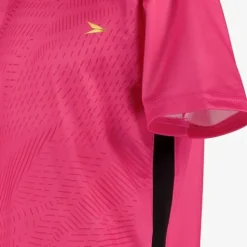 Dutchy Dry kinder voetbal T-shirt roze zwart Hot