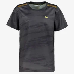 Dutchy Dry kinder voetbal T-shirt grijs zwart