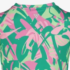 Osaga Dry meisjes sport T-shirt met print groen New
