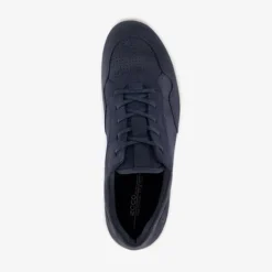 Ecco leren heren sneakers donkerblauw Hot