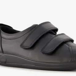 Ecco Soft 2.0 leren dames sneakers zwart Hot