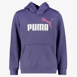 Puma ESS 2 Col Big Logo FL kinder hoodie blauw Online
