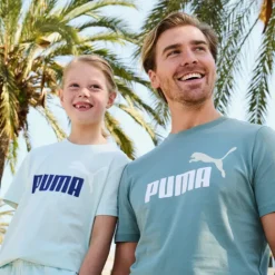 Puma Ess 2 kinder sport T-shirt lichtblauw Discount
