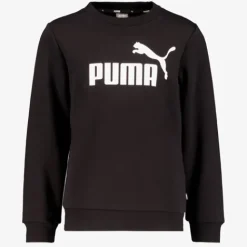 Puma Ess Big Logo Crew kinder sweater zwart Clearance