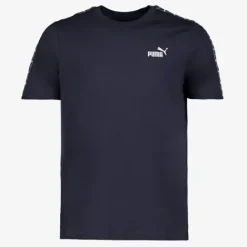 Puma ESS Tape heren sport T-shirt blauw Online