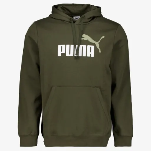 Puma Essentials 2 Color No. 1 Logo hoodie donkergroen Online