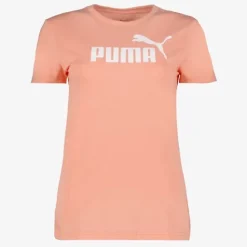 Puma Essentials dames sport T-shirt koraal roze Clearance