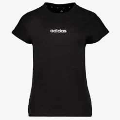 Adidas Essentials Linear dames T-shirt zwart